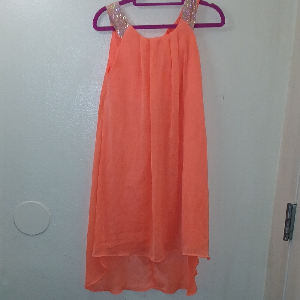 Orange Kids Casual Dress